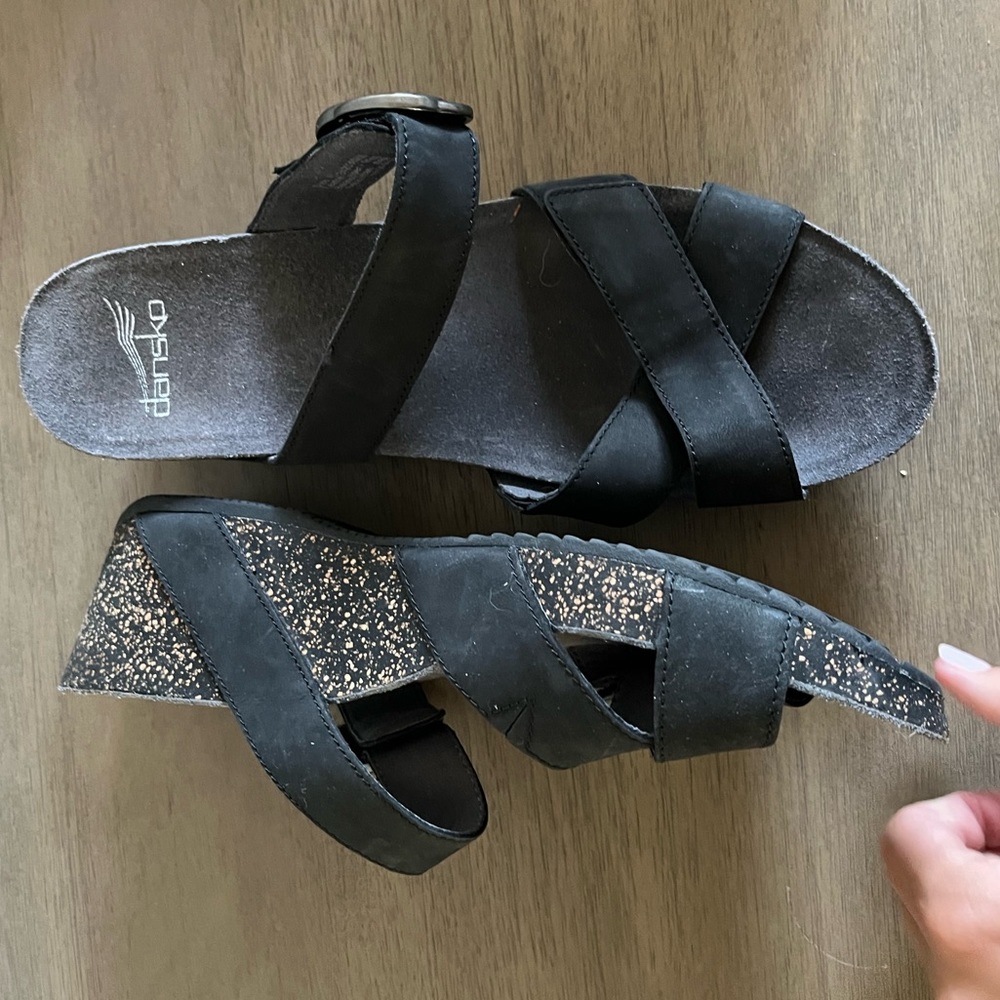 Dansko Wedge Slides With Buckle - image 1